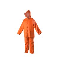 Casaca/Pantalón PVC Ligero 0.32 mm Naranja Talla: Large