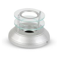Spot incandescente Fizza 2 vidrios 1 Luz Aluminio Gocia