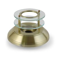 Spot incandescente Fizza 2 vidrios 1 luz Bronce Gocia