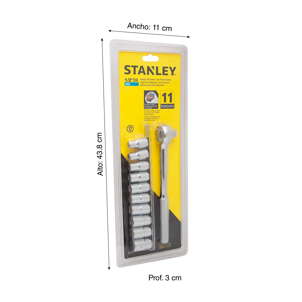 Juego de dados en mm x11 piezas - Promart