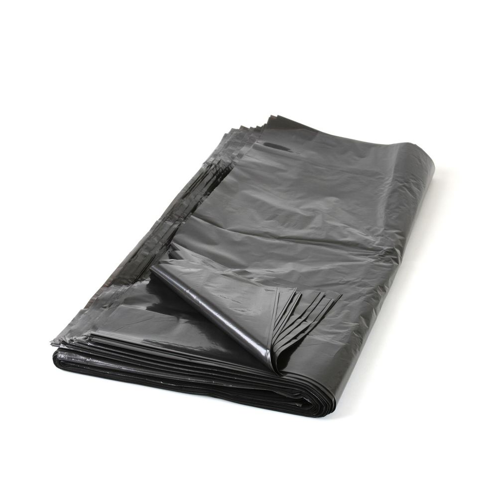 Bolsas de basura negras, Medidas: 60 x 80 cm, 50 Litros