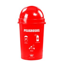 1 Paquete Ponpong 10 L Cubo de Basura con Pedal de Reciclaje para Interiores Color Rojo