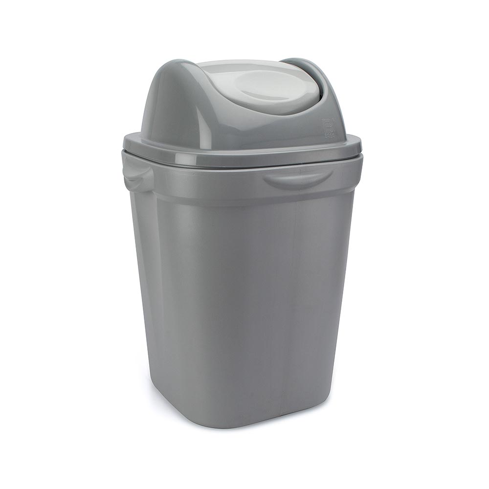 Tacho Comercial Basa Bodeguita Gris de 35 litros