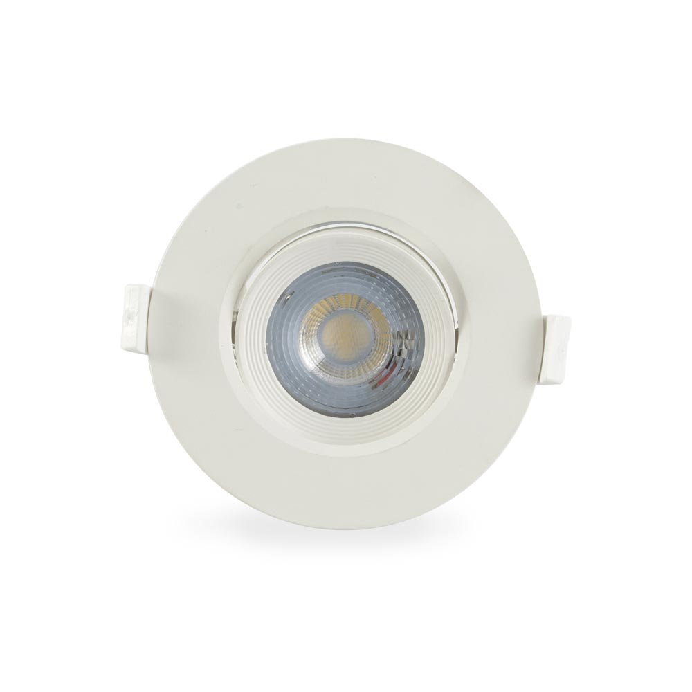 spot led integrado redondo 7w luz calida