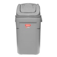 Papelera Rino vaiven 100 litros gris claro Basa