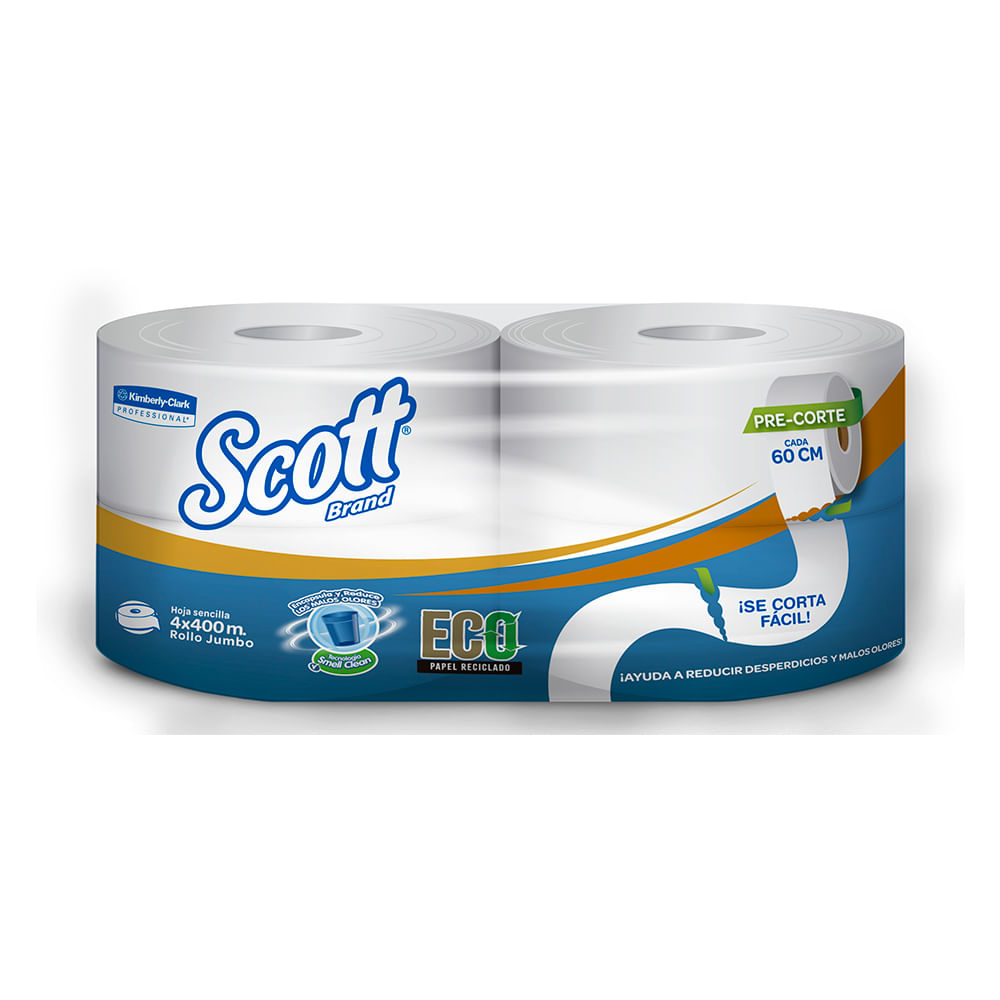 Papel higienico Jumbo Scott Precorte 4x400m - Promart