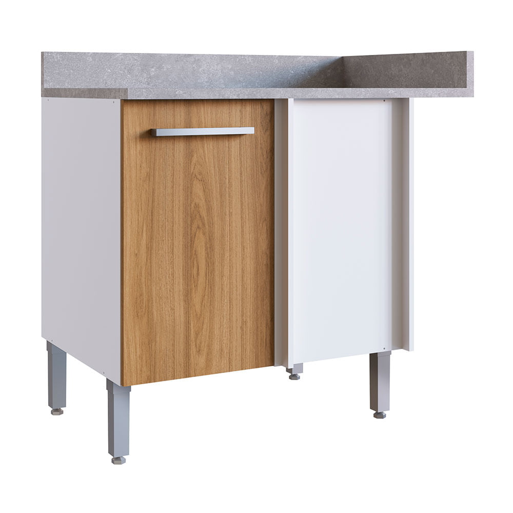 Módulo esquinero bajo de cocina Lunar Orange