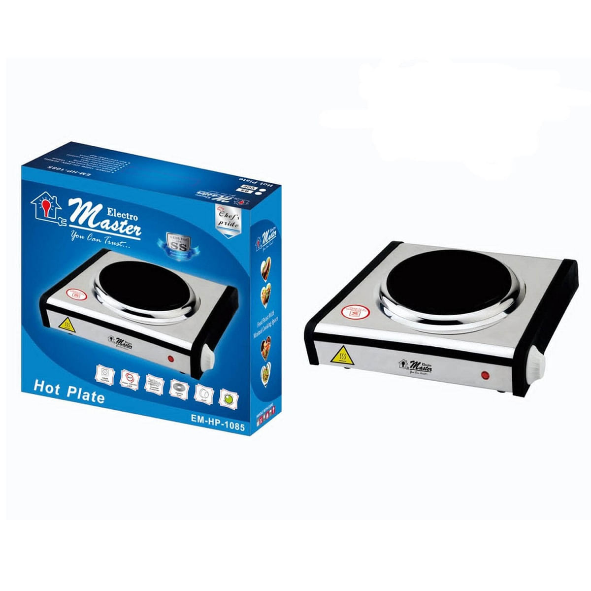 Cocina Eléctrica 1 Hornilla EM-HP-1085 1500W