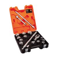 Set de Dados y Accesorios Encastre 3/4 17p Bahco Acero Mate