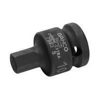Dado Impacto Hexagonal 10mm Enc 1/2 Bahco de Acero Pavonado