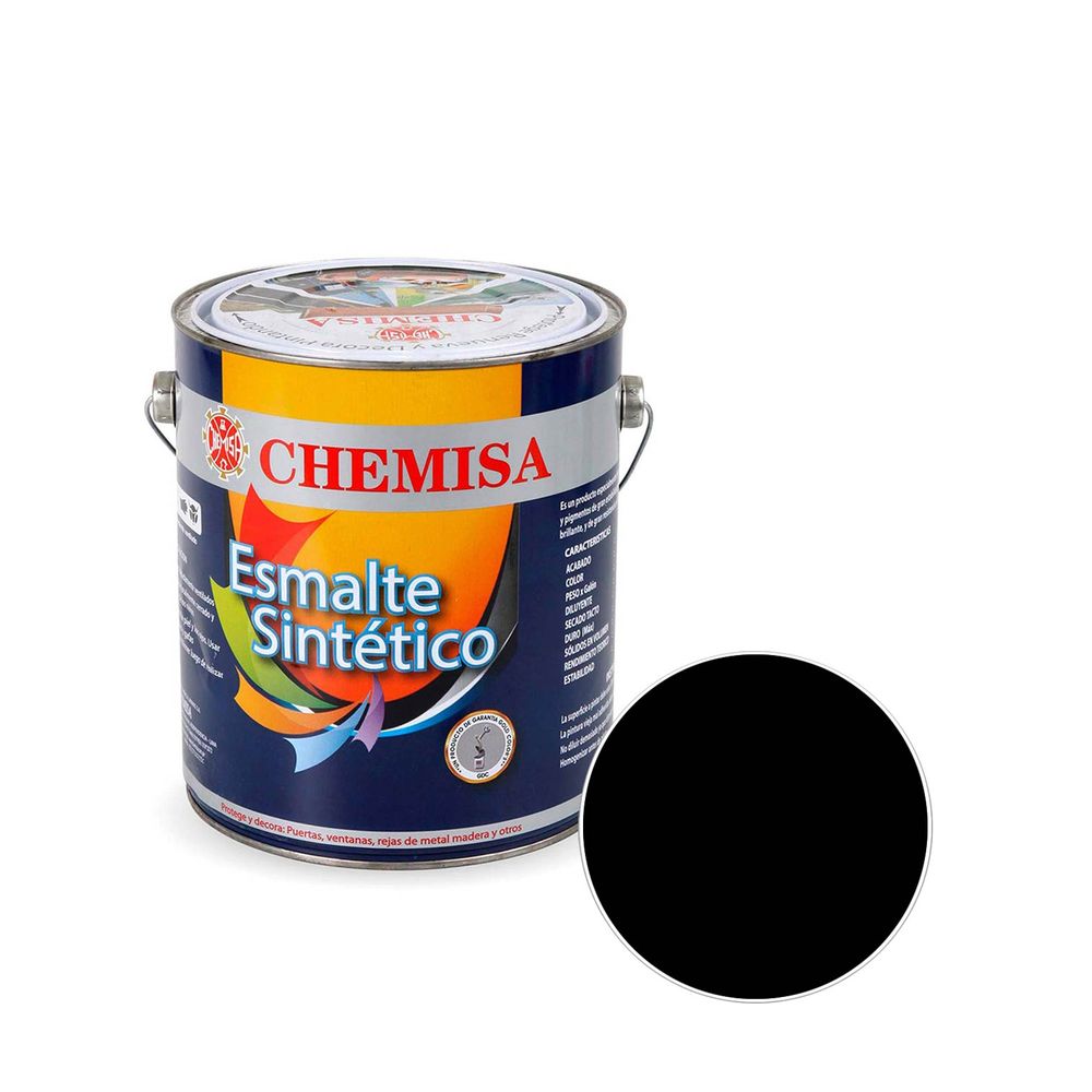 Esmalte sintético Negro 1 galón - Promart