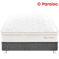 Cama Box Tarima PARAISO Royal Prince Acero 2 Plazas + 2 Almohadas Viscoelásticas