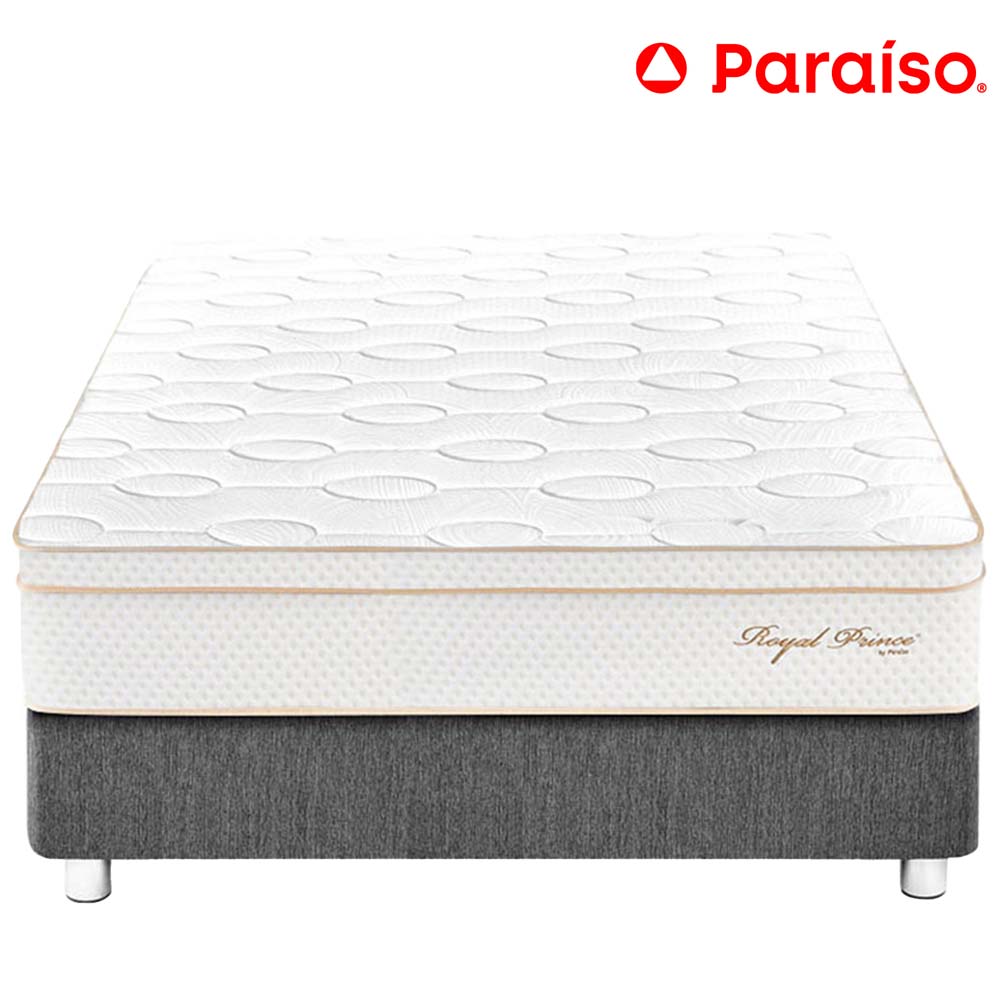 Cama PARAISO Royal Prince 2 Plazas Gris