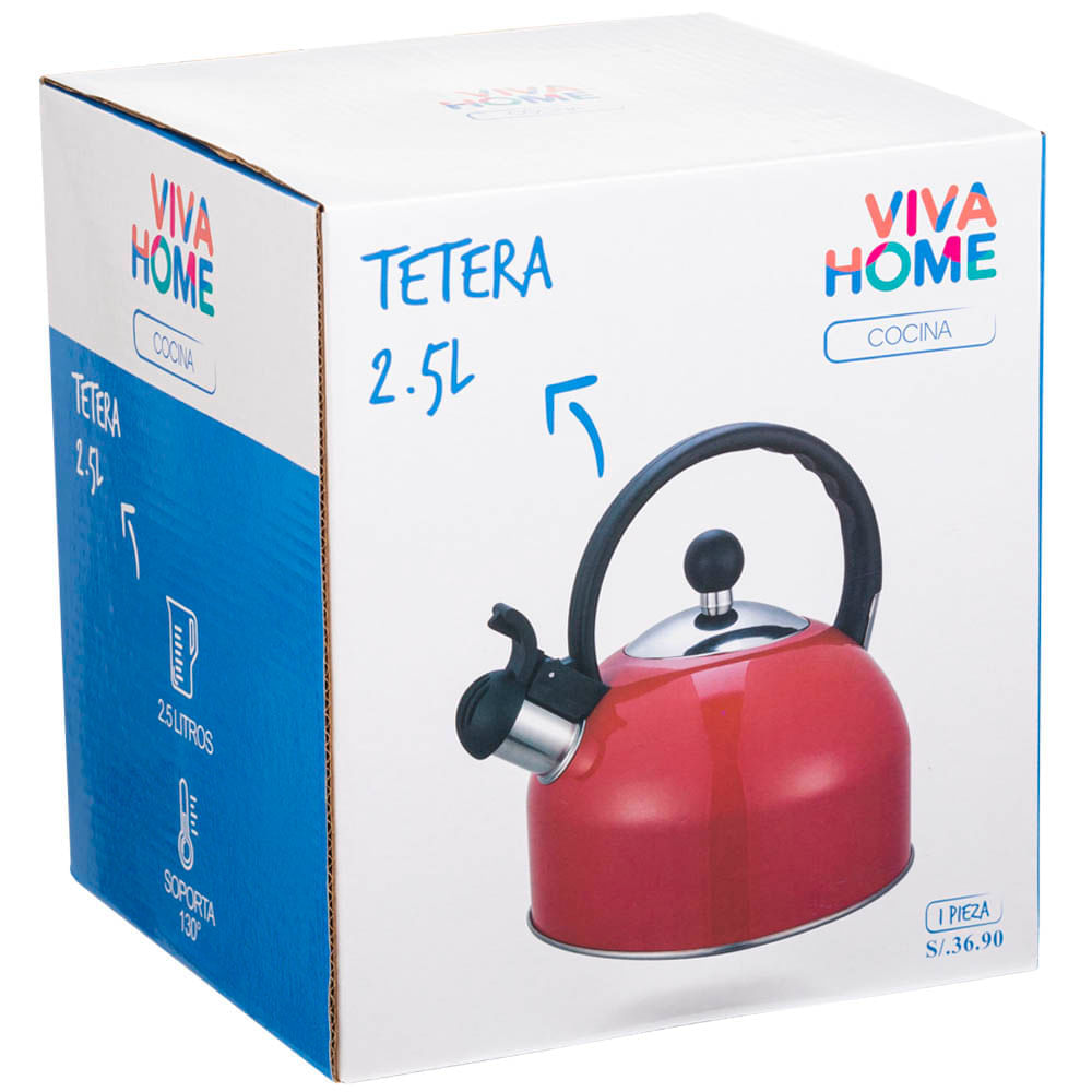 Tetera VIVA HOME 2.5L C0402Y Roja