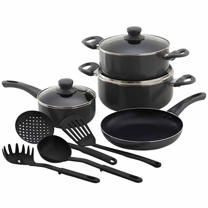 Juego de Ollas VIVA HOME Aluminio Gris 11pzs Promart