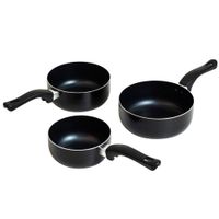 Set de Cacerolas VIVA HOME Negro 3pzas