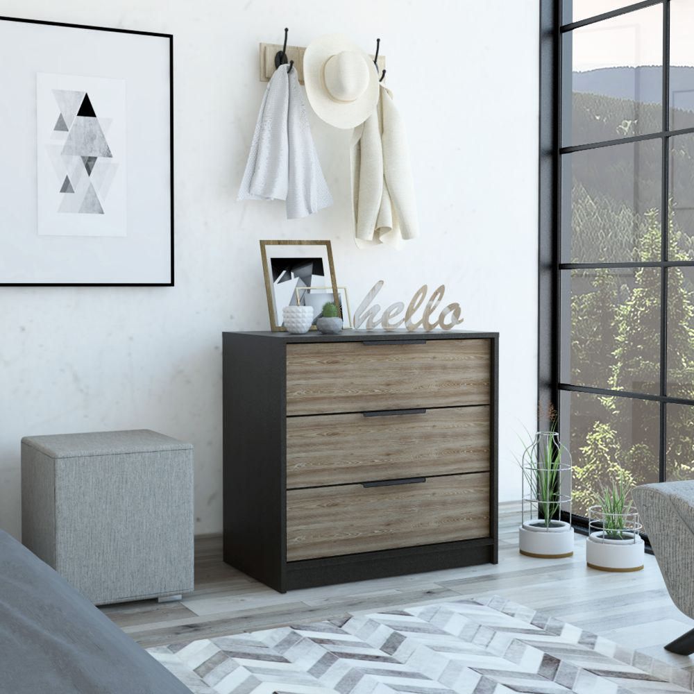 Comoda Kaia / 3 Cajones - Wengue / Miel Comoda Kaia / 3 Cajones - Wengue / Miel