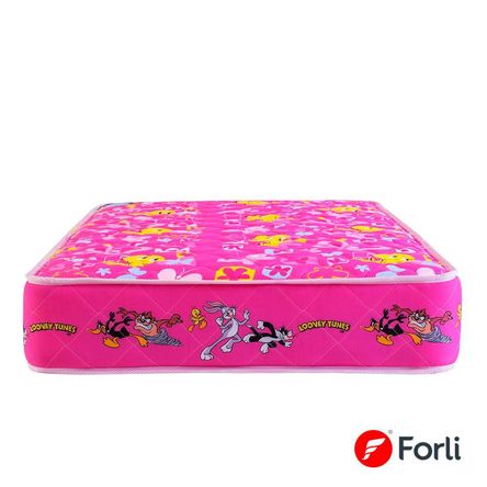Colchón Forli Looney Tunes Rosad 1.5 Plazas Colchón Forli Looney Tunes Rosad 1.5 Plazas