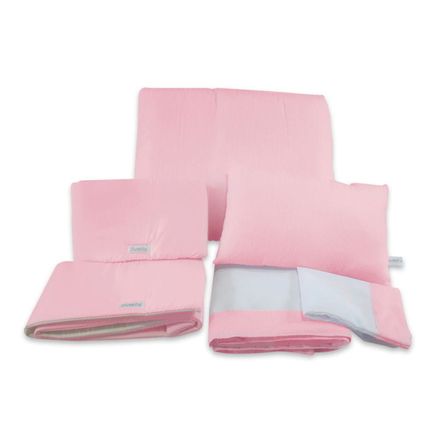 Pack Edredon, Sabanas Cuna y Protector Baranda Rosado Sweetie Pack Edredon, Sabanas Cuna y Protector Baranda Rosado Sweetie