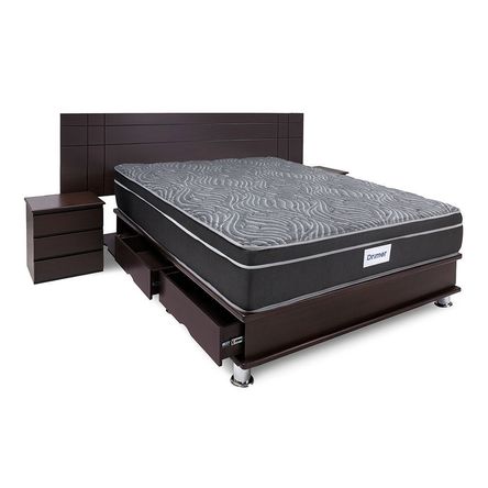 Dormitorio Oporto Ventus 2 Plazas + 2 Almohadas Dormitorio Oporto Ventus 2 Plazas + 2 Almohadas