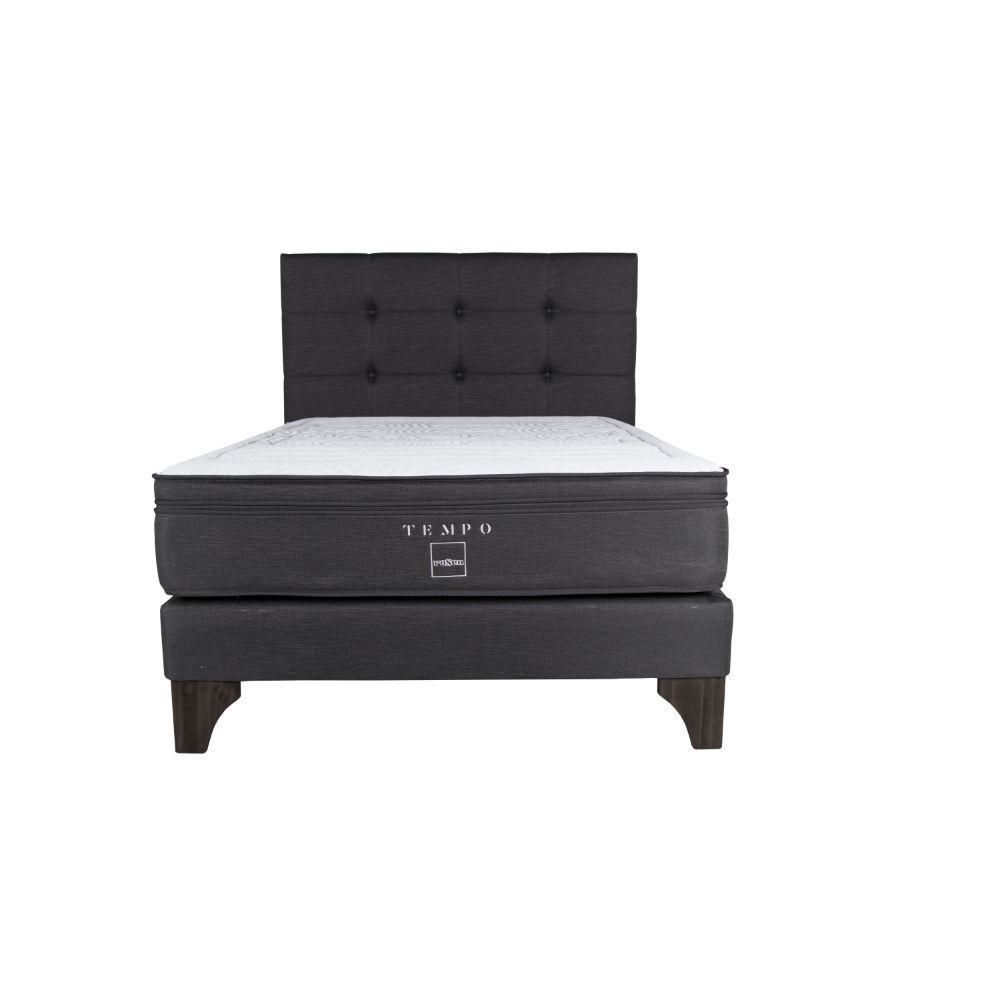 Cama Europea Tempo + Respaldo Issey 2 Plazas
