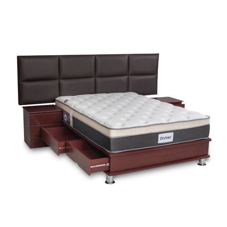 Dormitorio Sofia Cajones Gravity King + 2 Almohadas Dormitorio Sofia Cajones Gravity King + 2 Almohadas