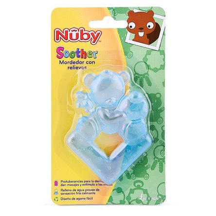Nuby Anillo Refrigerante Muñequitos Celeste