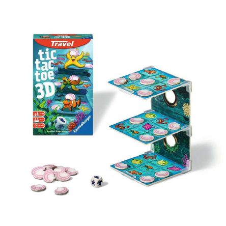 Juego Ravensburger Tic Tac Toe 3D Travel Size