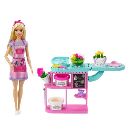 Muñeca Barbie Tienda De Flores Gtn58