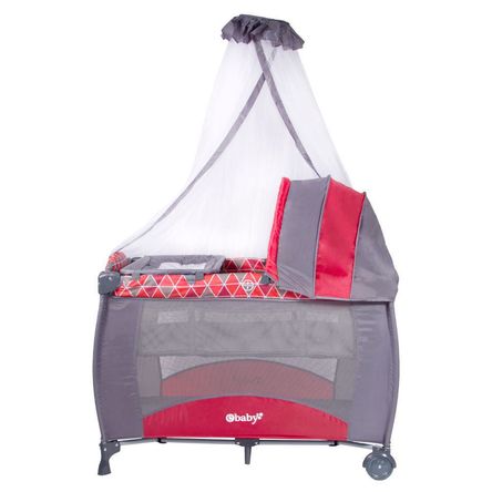 Cuna Corral Sally Rojo Ebaby Cuna Corral Sally Rojo Ebaby