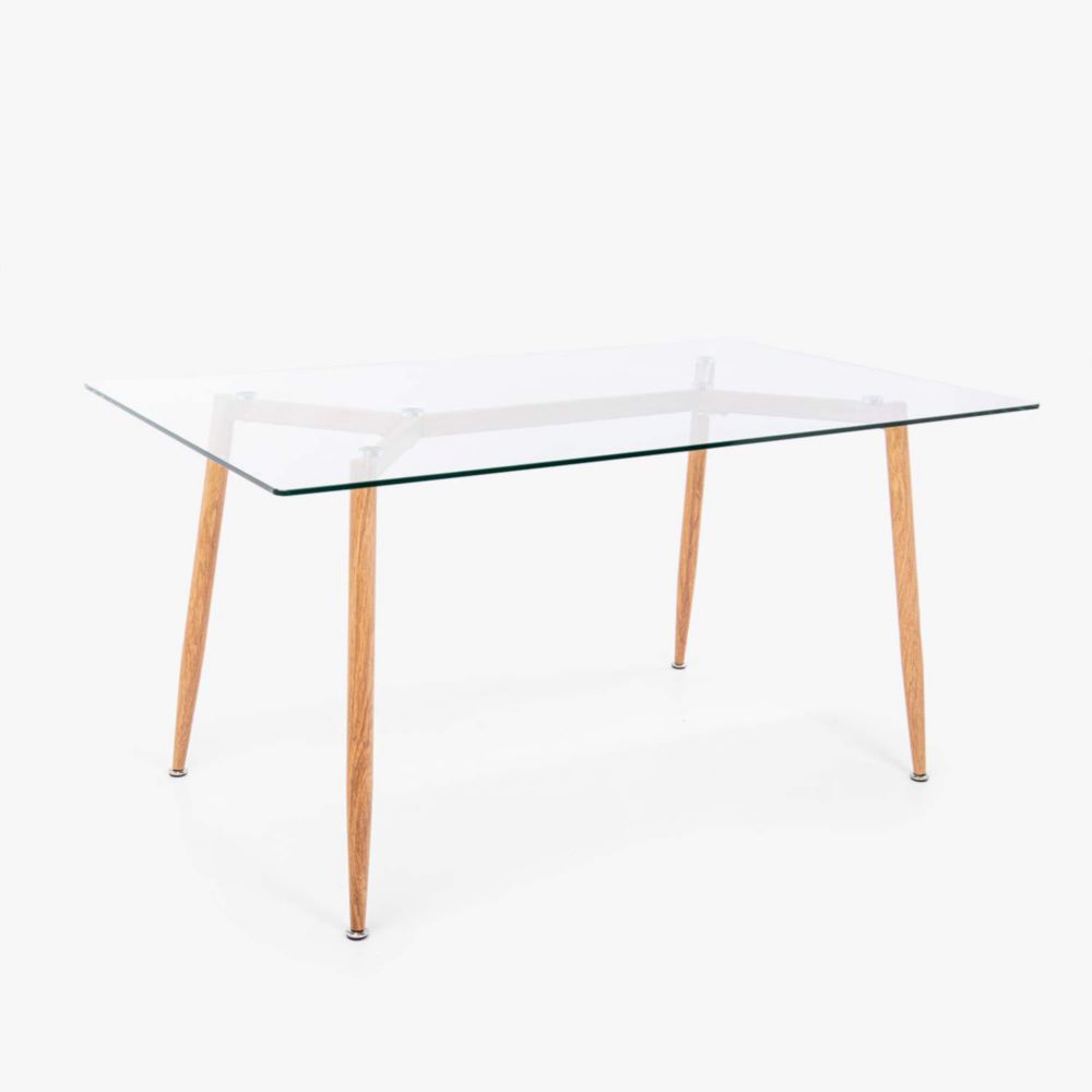 Mesa de Comedor Nórdico Rectangular