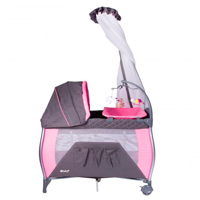 Cuna Corral Ebaby Napy Rosado