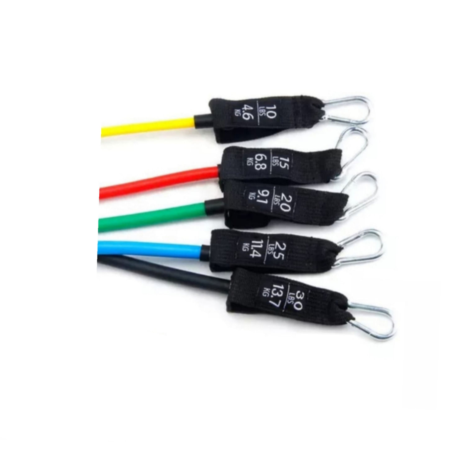 Set Bandas Resistencia con Marcador de Peso