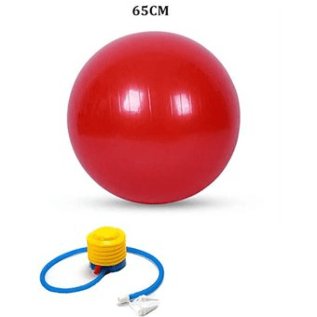 Pelota para Yoga y Pilates 65cm Roja