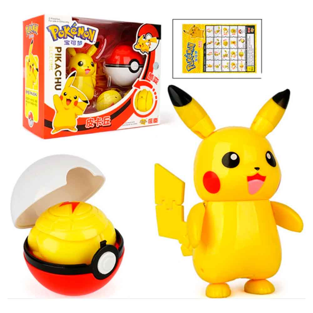  Pokemon Pikachu - Juego de mochila (4 unidades), color amarillo  : Hogar y Cocina