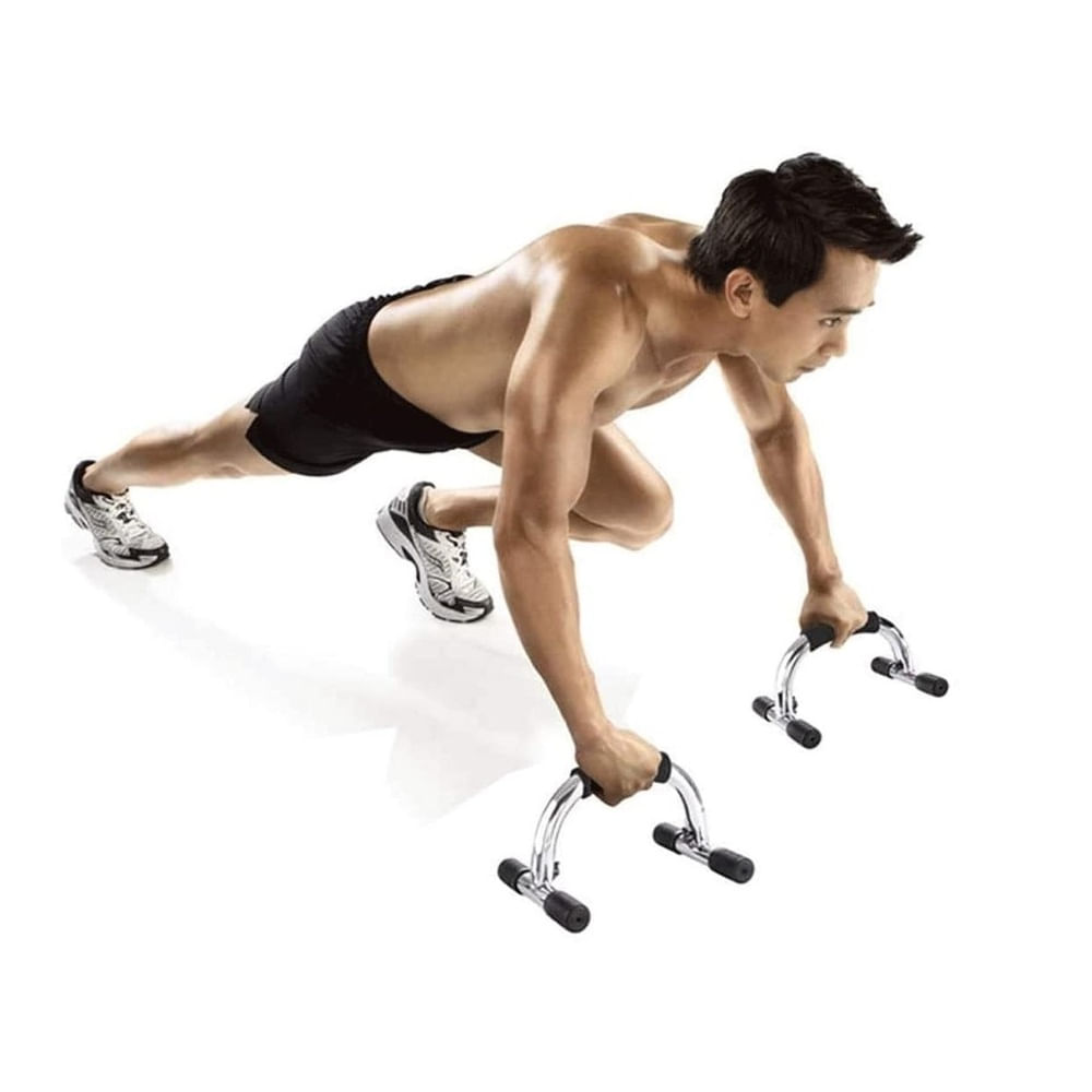 Push Up Bar de Acero, Barra para Flexiones, Miniparalelas de Entrenamiento