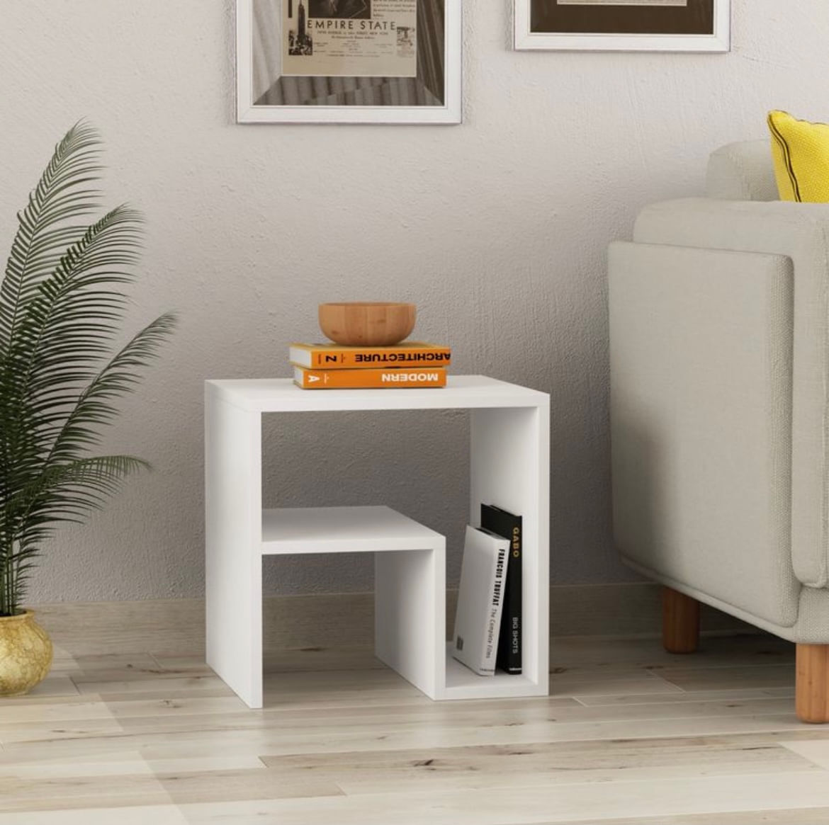 Mesa Auxiliar Barcelona Color Blanco