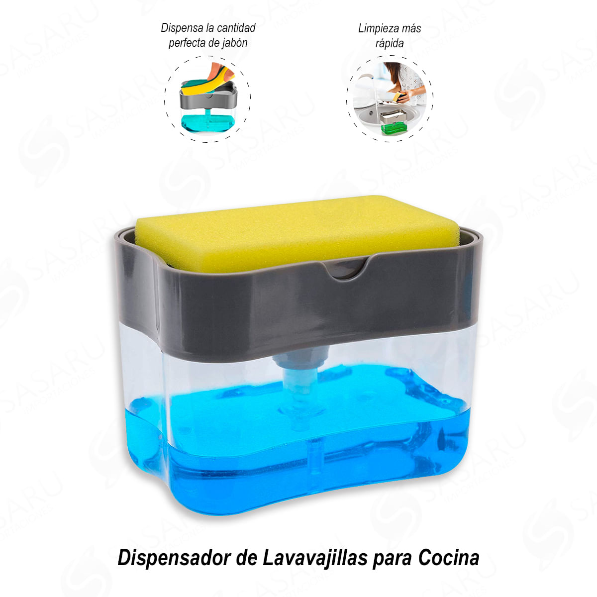 Dispensador de Lavavajillas Jabón Líquido para Cocina