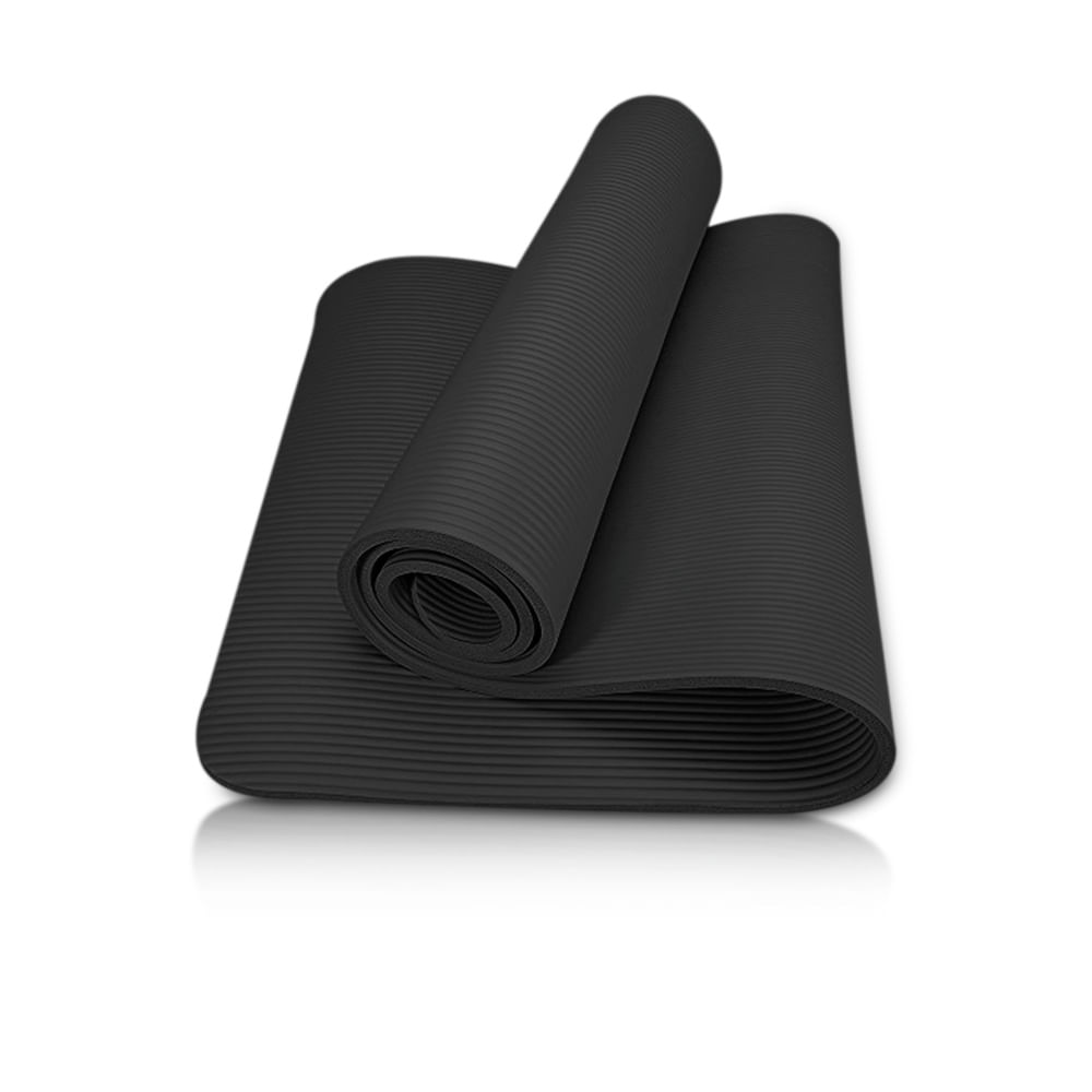 Colchoneta Mat de Yoga Pilates 10mm Negro