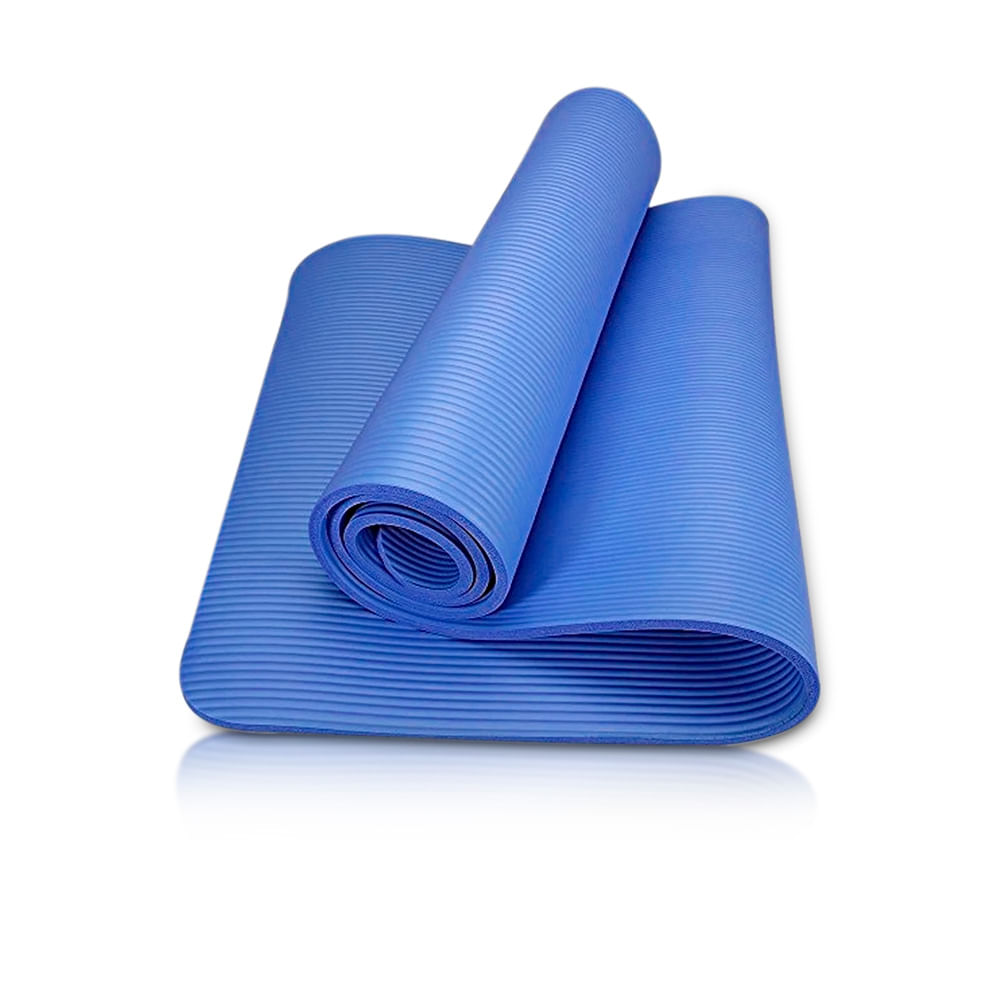Colchoneta Mat de Yoga Pilates 10mm Azul