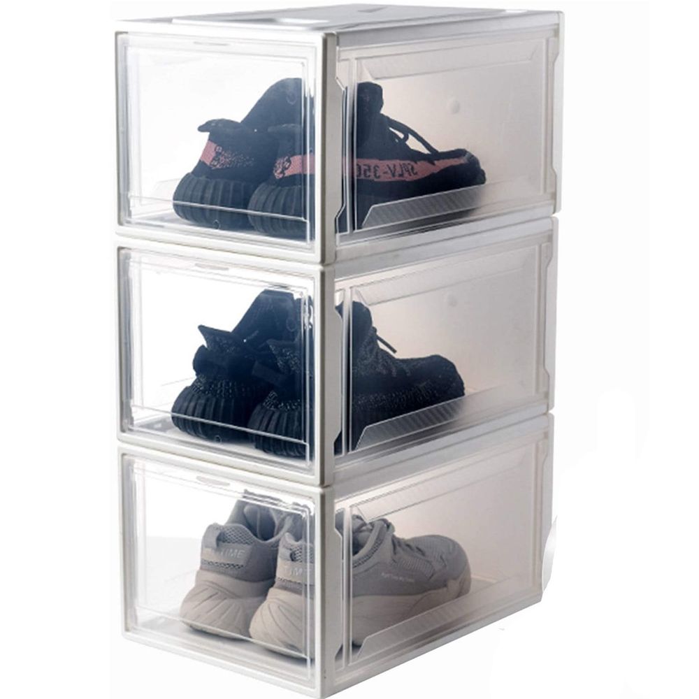 Caja apilable Premium para Zapatillas Zapatos Ahorra espacio Color
