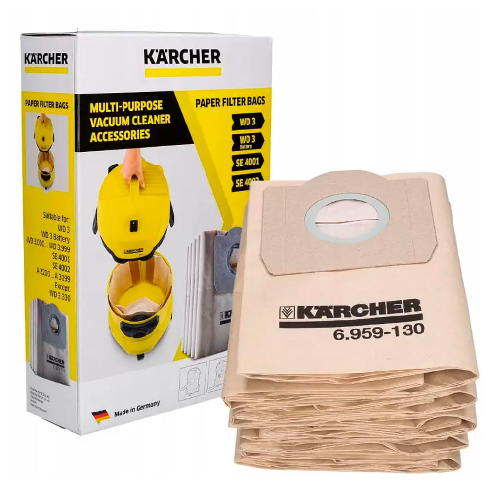 Bolsa del filtro para aspiradora WD 2 5 unidades Karcher - Promart