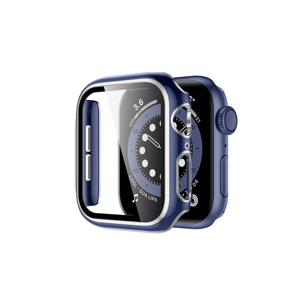 Case para Apple Watch Luxury 360 Azul - Plata 41mm