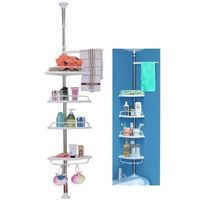 Esquinero para Ducha Organizador de Baño 4 Niveles Ajustable