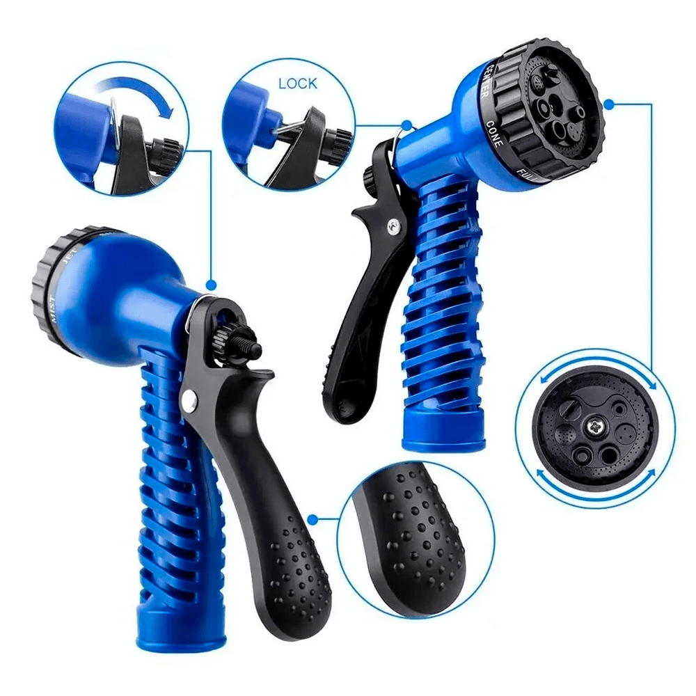 Manguera Expandible hasta 30 Metros con Pistola Multiusos