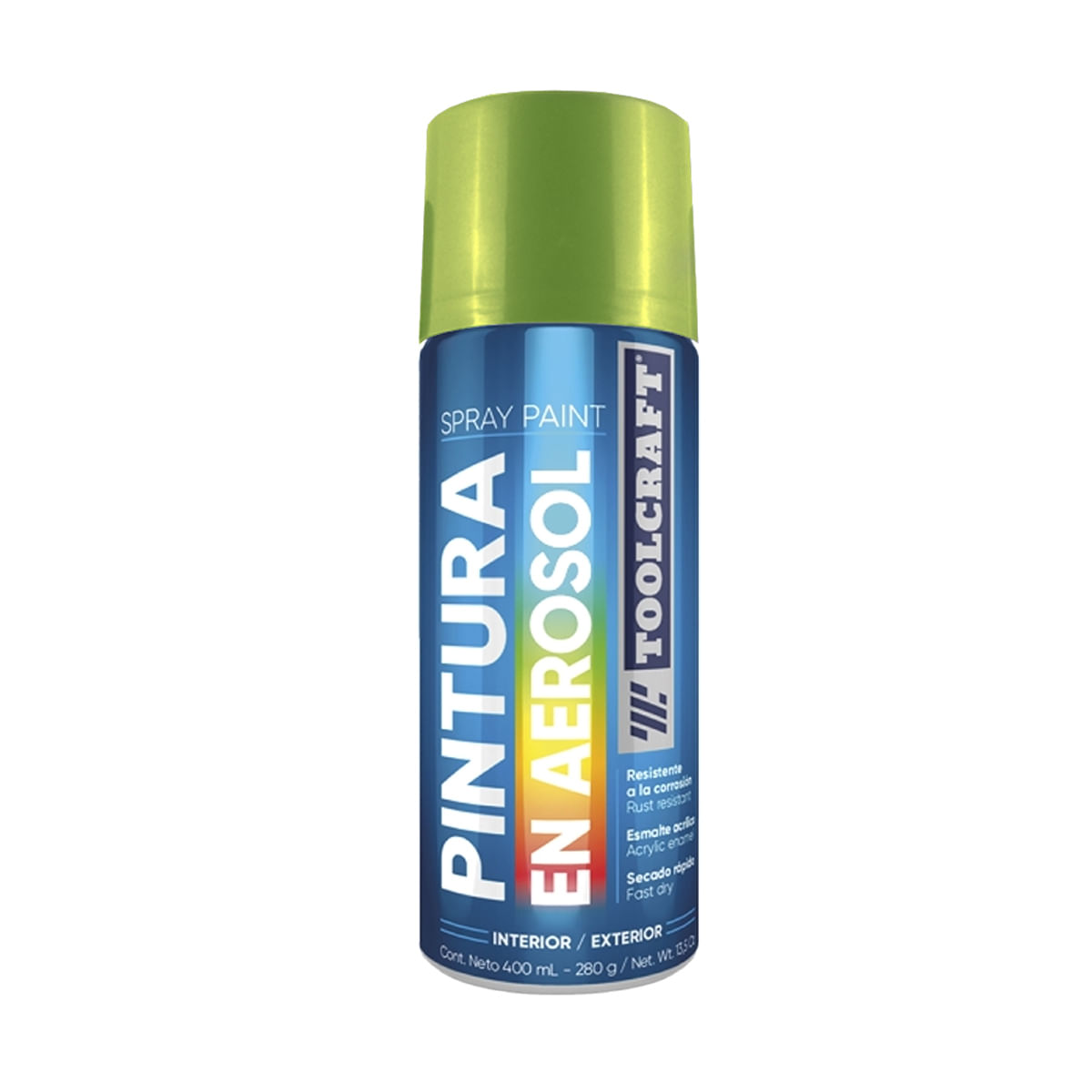 Pintura en aerosol colores metàlicos 400ml verde TC1664 Toolcraft