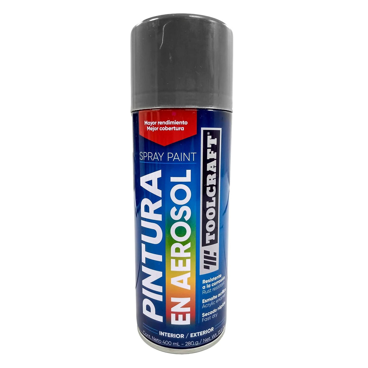 Pintura en aerosol 400ml gris màquina TC1649 Toolcraft