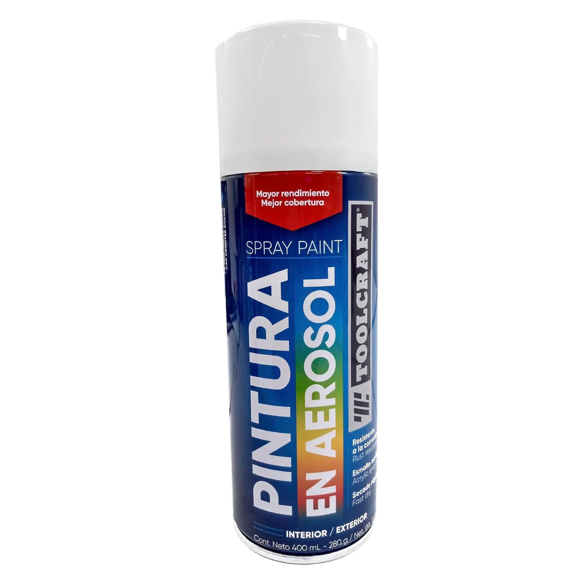 Pintura en aerosol 400ml blanco brillante TC1642 Toolcraft