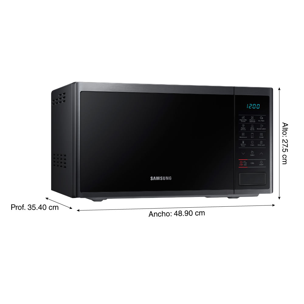 Horno Microondas Samsung Grill MG23J5133AG/PE 23 Litros - Promart