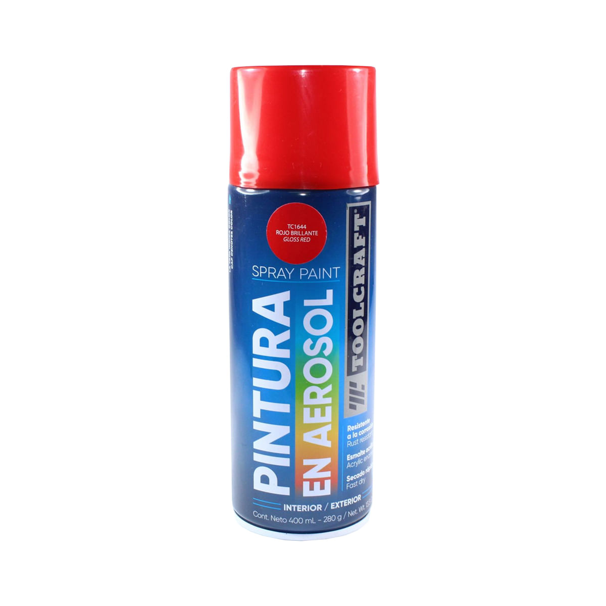 Pintura en aerosol 400ml rojo brillante TC1644 Toolcraft